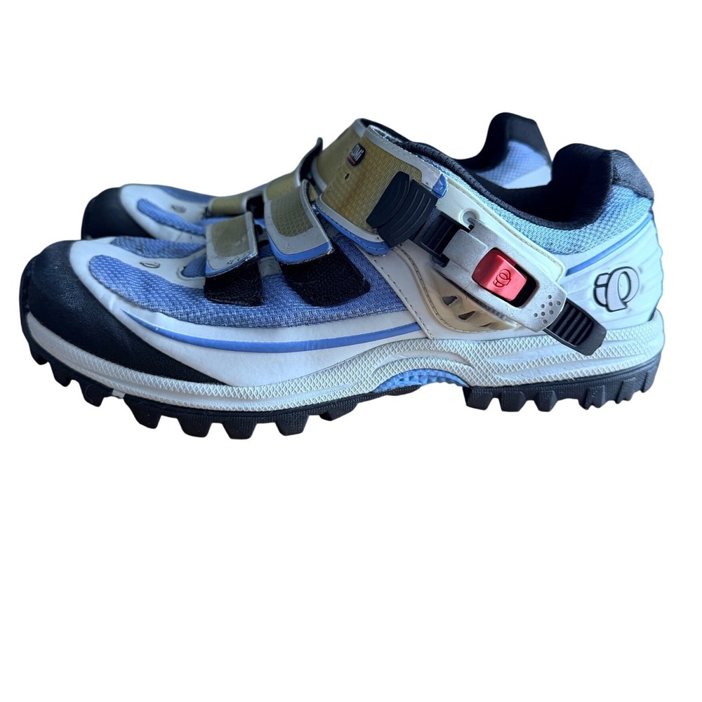 Pearl Izumi Cycling Shoes Womens 42 X-Alp Enduro Blue Grey MTB EUC